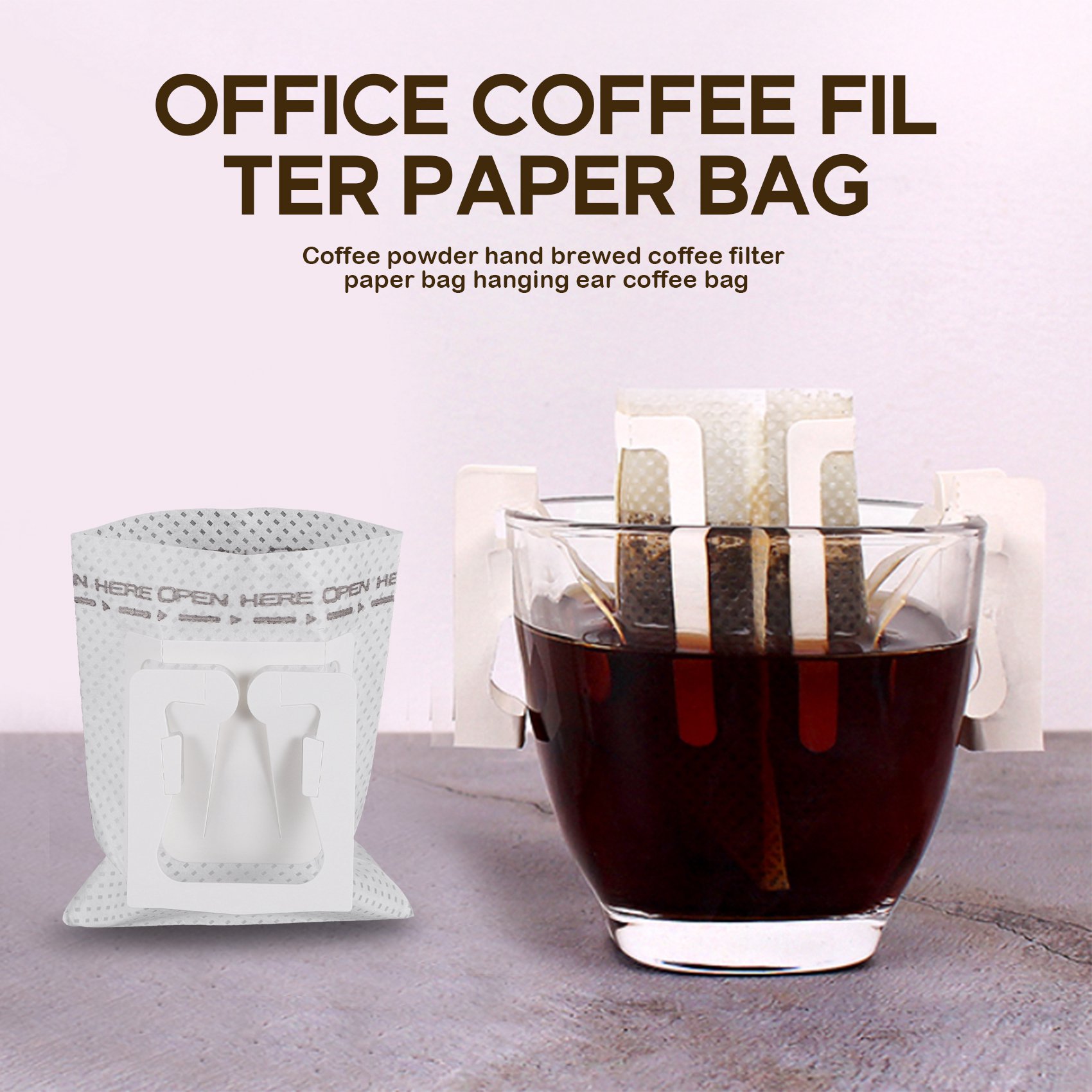 50Pcs / Pack Drip Coffee Filte - Tool Bag recension och pris