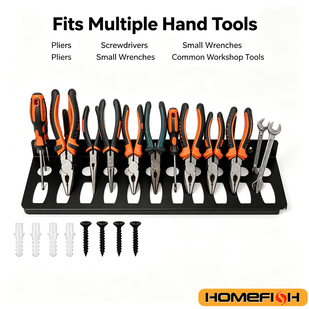 Wall Mount Tool Organizer Rack - Hand Tools In Workshop recension och pris