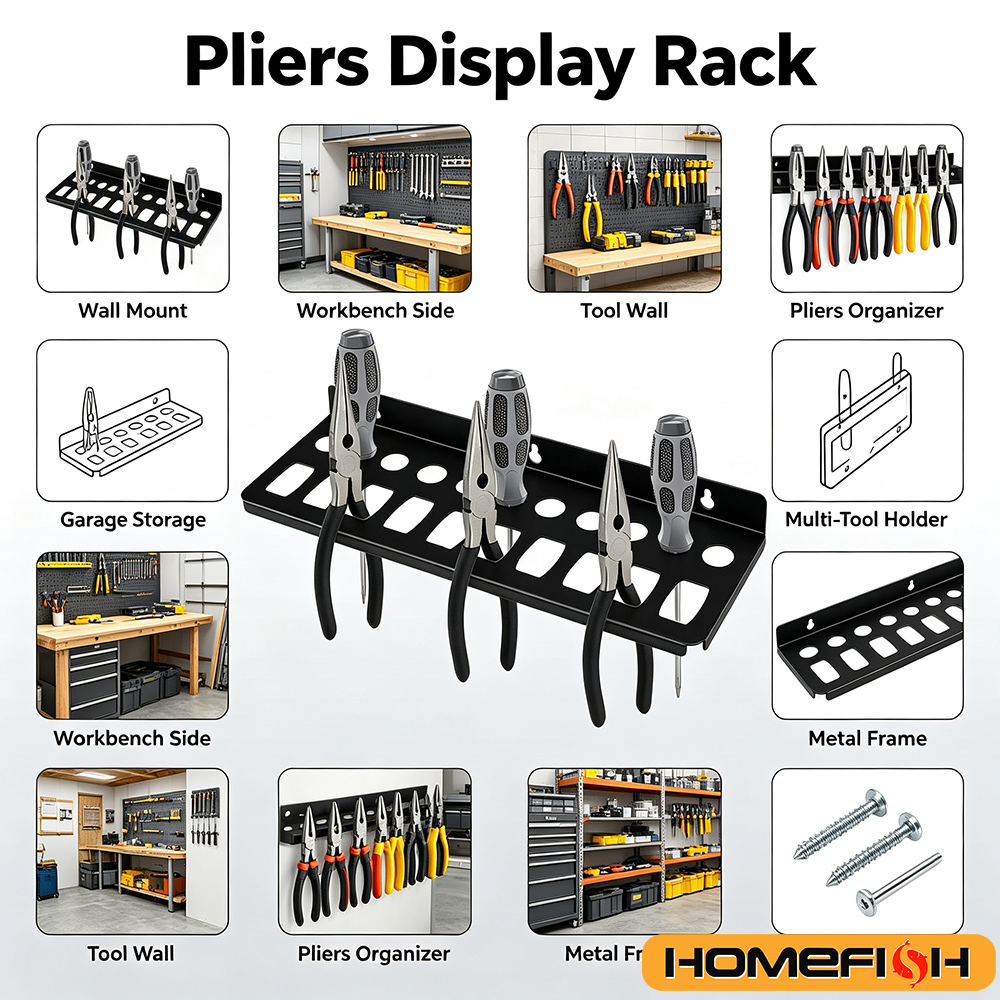 Wall Mount Tool Organizer Rack - Hand Tools In Workshop recension och pris
